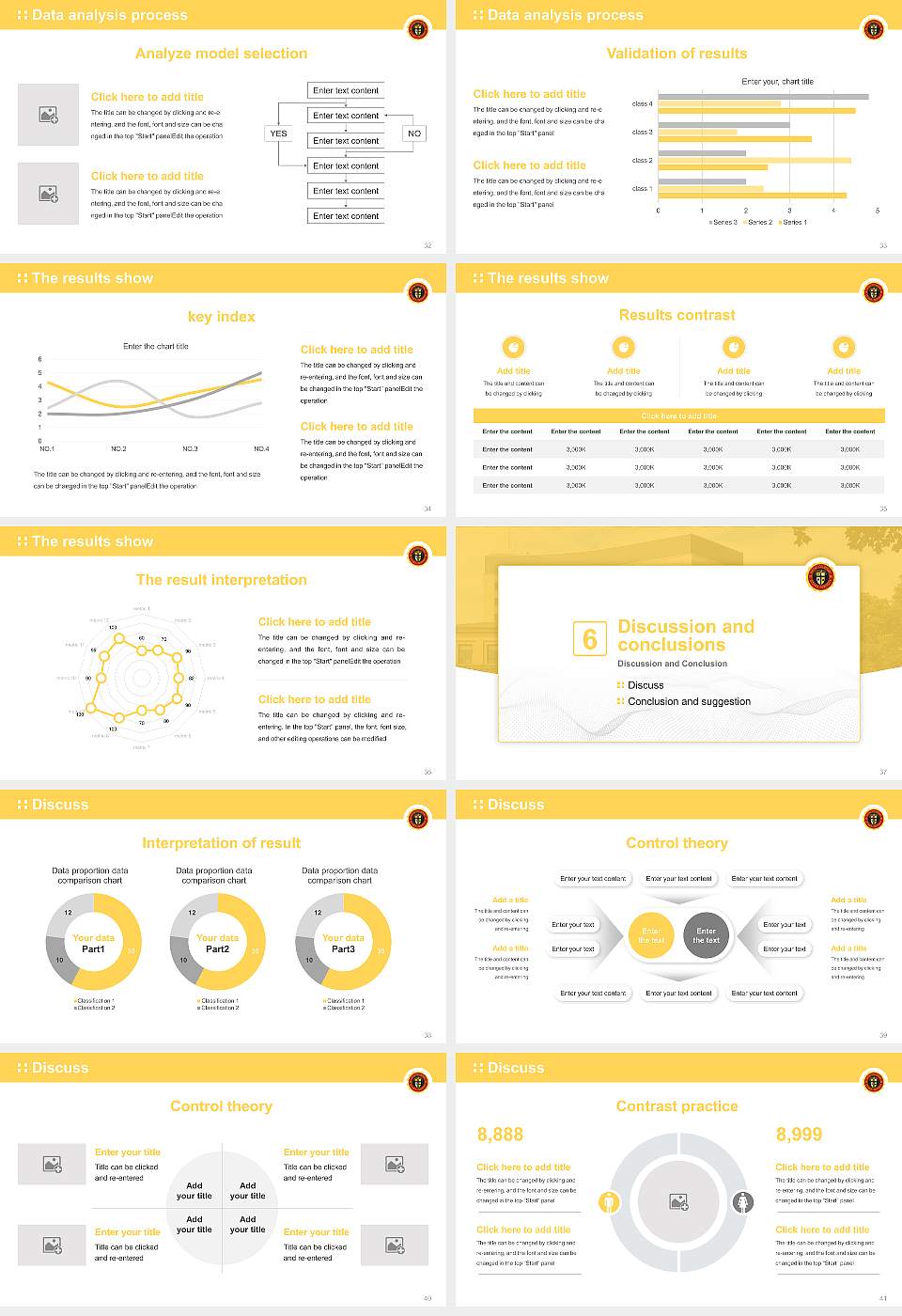 Ottawa University-Ottawa Graduation Thesis Defense PPT Template16:9 ratio PPT effect preview image5