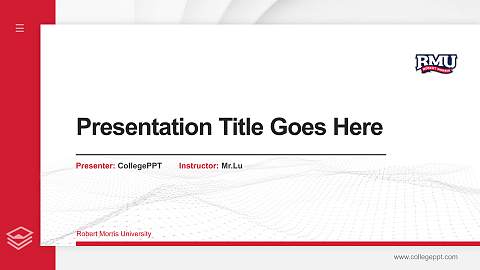 Robert Morris University Thesis Proposal/Graduation Defense PPT Template