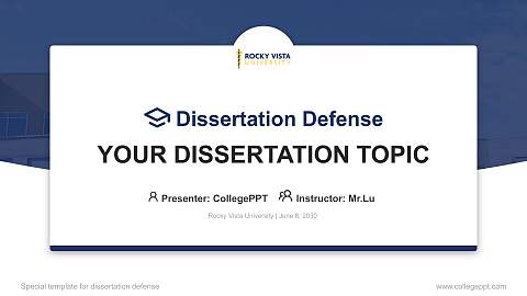 Rocky Vista University Graduation Thesis Defense PPT Template