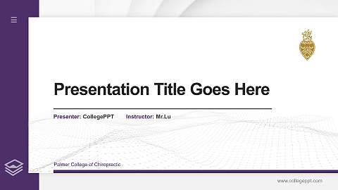 Palmer College of Chiropractic Thesis Proposal/Graduation Defense PPT Template