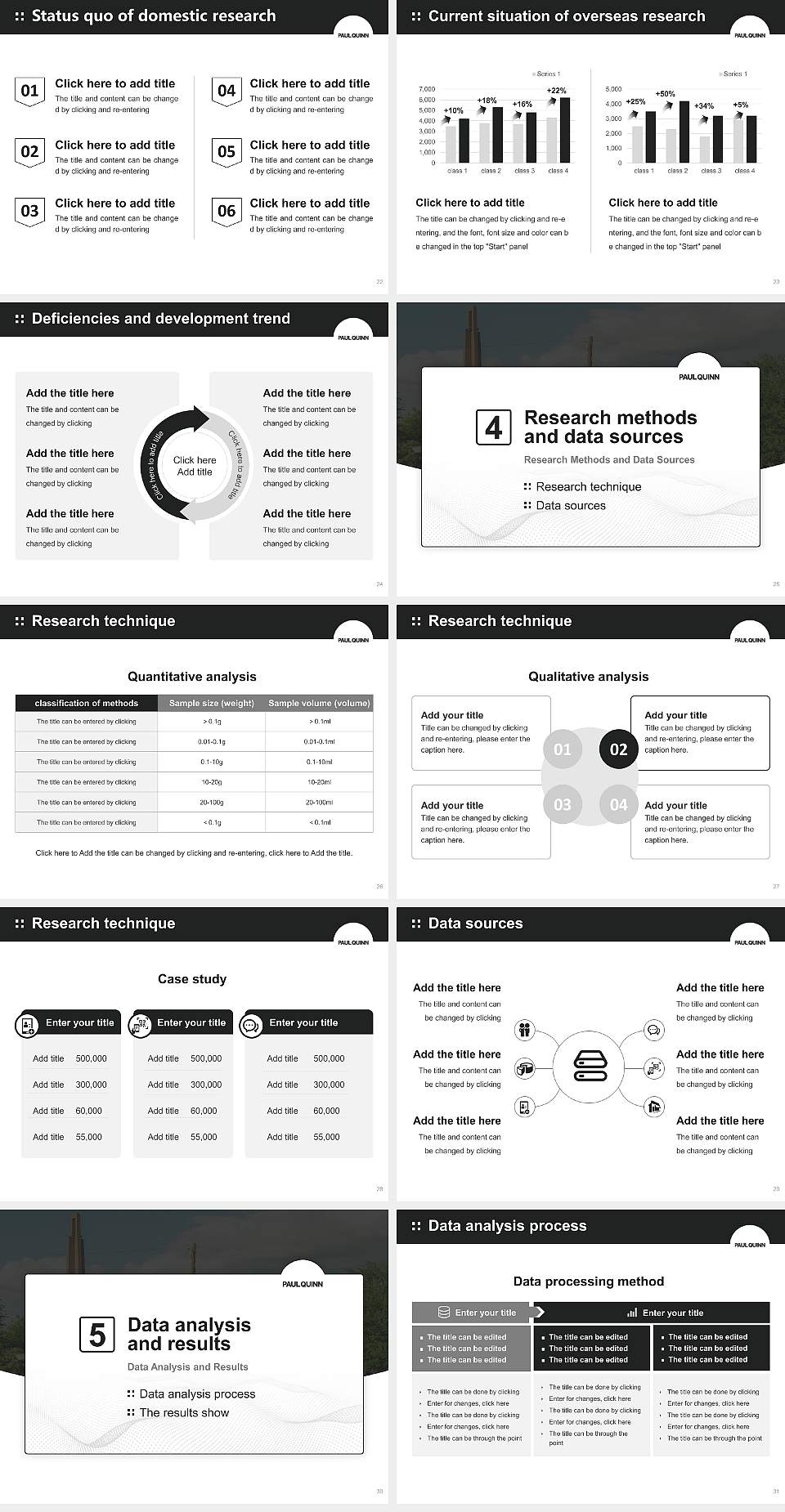 Paul Quinn College Graduation Thesis Defense PPT Template4:3 ratio PPT effect preview image4