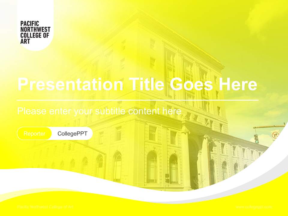 Pacific Northwest College of Art Lecture Sharing and Networking Event PPT Template4:3 ratio PPT effect preview image4