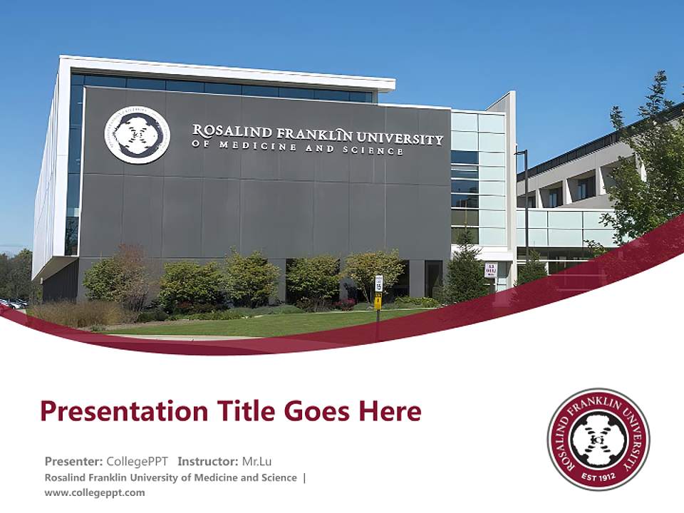 Rosalind Franklin University of Medicine and Science Course/Courseware Creation PPT Template4:3 ratio PPT effect preview image5