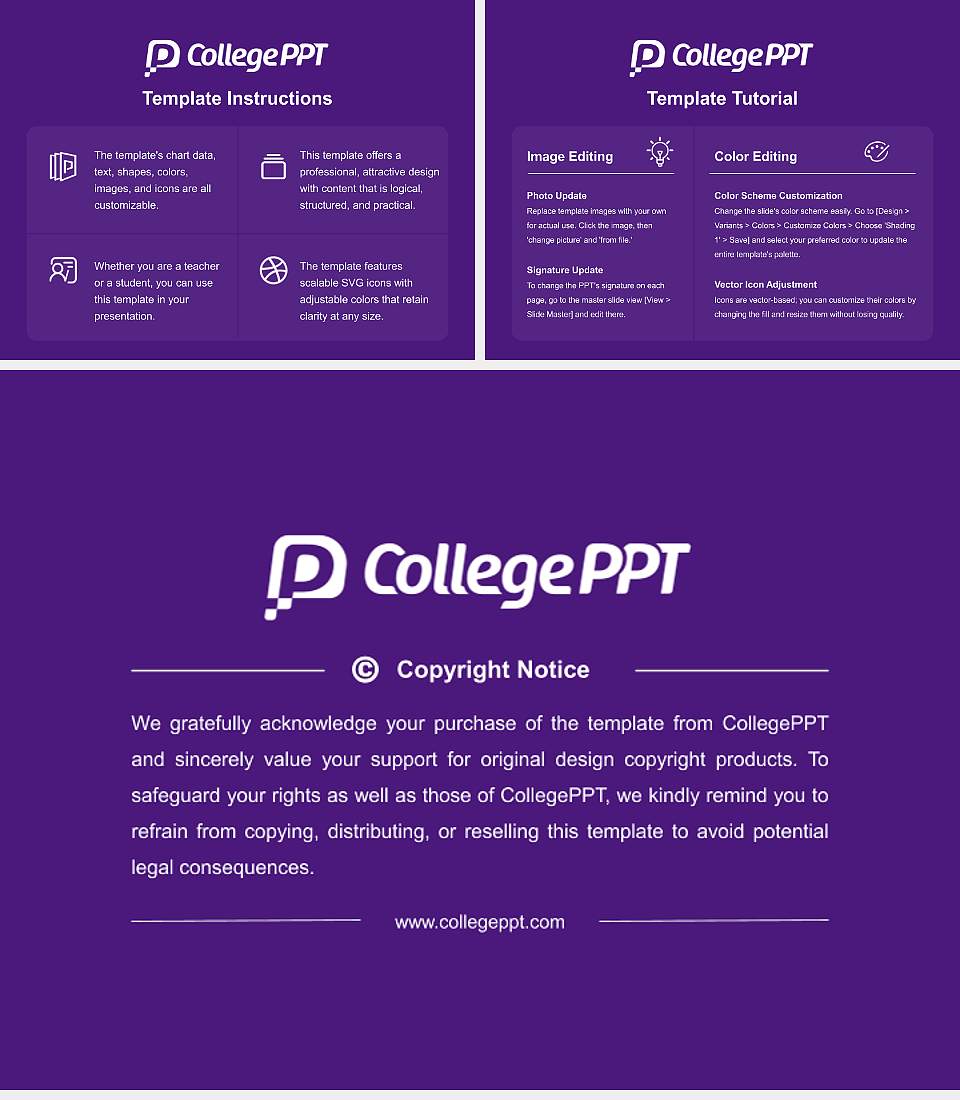 Pardee Rand Graduate School Course/Courseware Creation PPT Template4:3 ratio PPT effect preview image5
