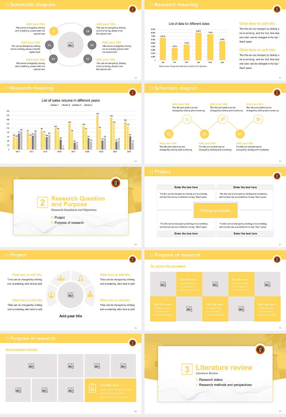 Ottawa University-Surprise Graduation Thesis Defense PPT Template16:9 ratio PPT effect preview image3