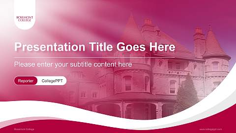 Rosemont College Lecture Sharing and Networking Event PPT Template