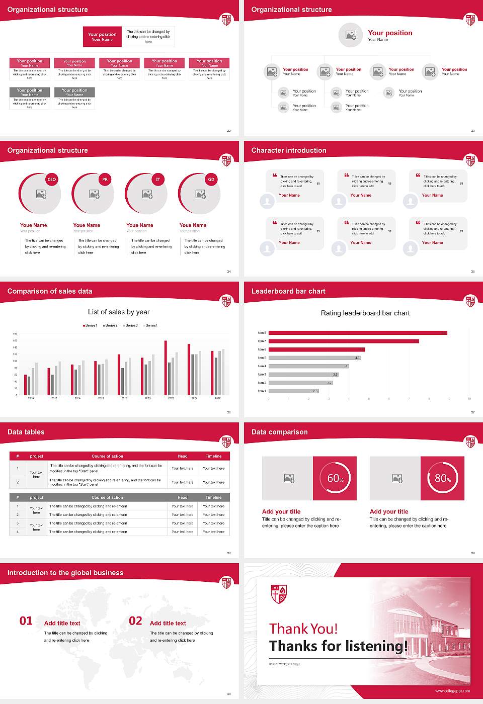 Roberts Wesleyan College Academic Presentation/Research Findings Report PPT Template16:9 ratio PPT effect preview image4