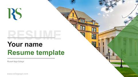 Russell Sage College Resume PPT Template