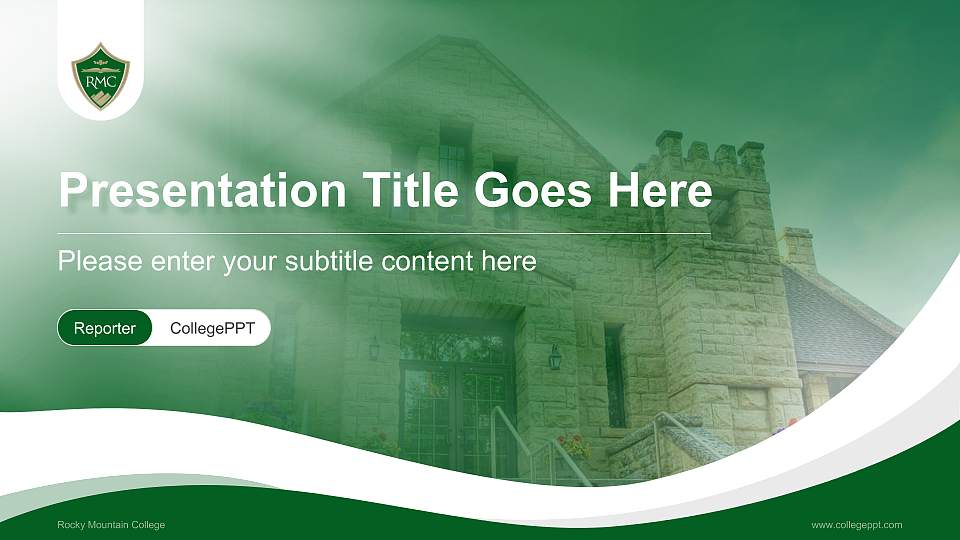 Rocky Mountain College Lecture Sharing and Networking Event PPT Template16:9 ratio PPT effect preview image