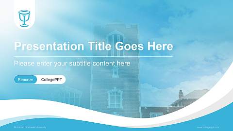 Richmont Graduate University Lecture Sharing and Networking Event PPT Template