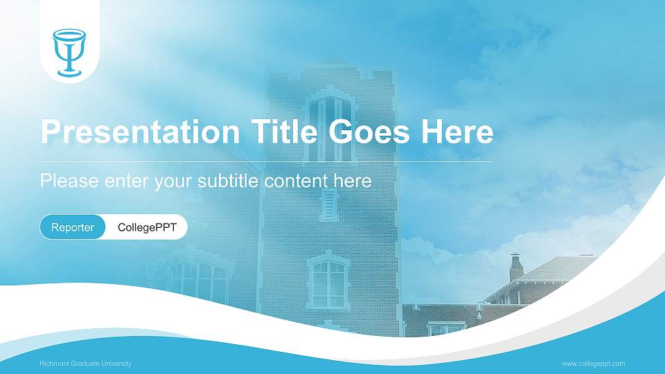 Richmont Graduate University Lecture Sharing and Networking Event PPT Template16:9 ratio PPT effect preview image