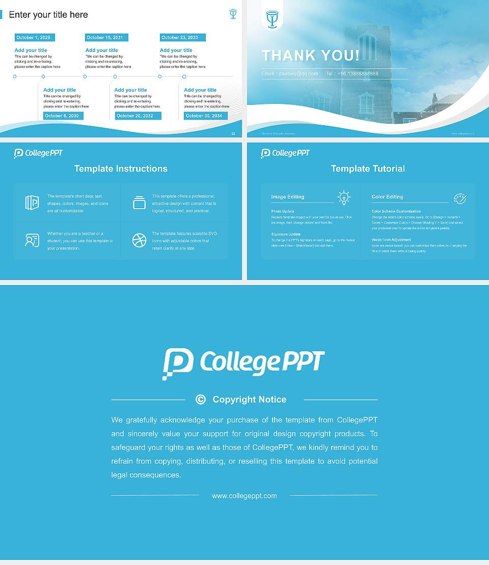 Richmont Graduate University Lecture Sharing and Networking Event PPT Template16:9 ratio PPT effect preview image4