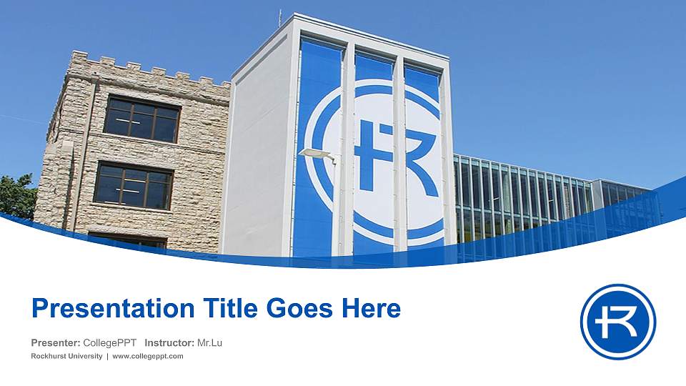 Rockhurst University Course/Courseware Creation PPT Template16:9 ratio PPT effect preview image
