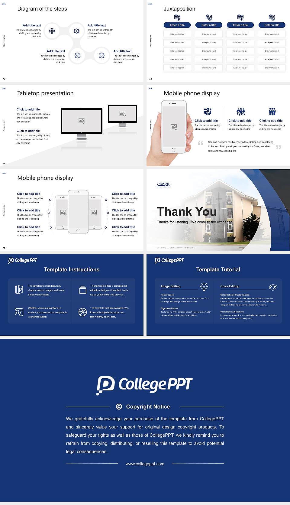 Ozark Christian College Competition/Entrepreneurship Contest PPT Template16:9 ratio PPT effect preview image9