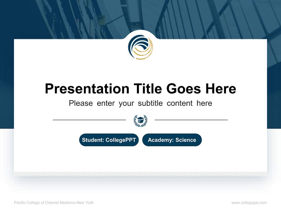 Pacific College of Oriental Medicine-New York National Scholarship Defense PPT Template4:3 ratio PPT effect preview image4