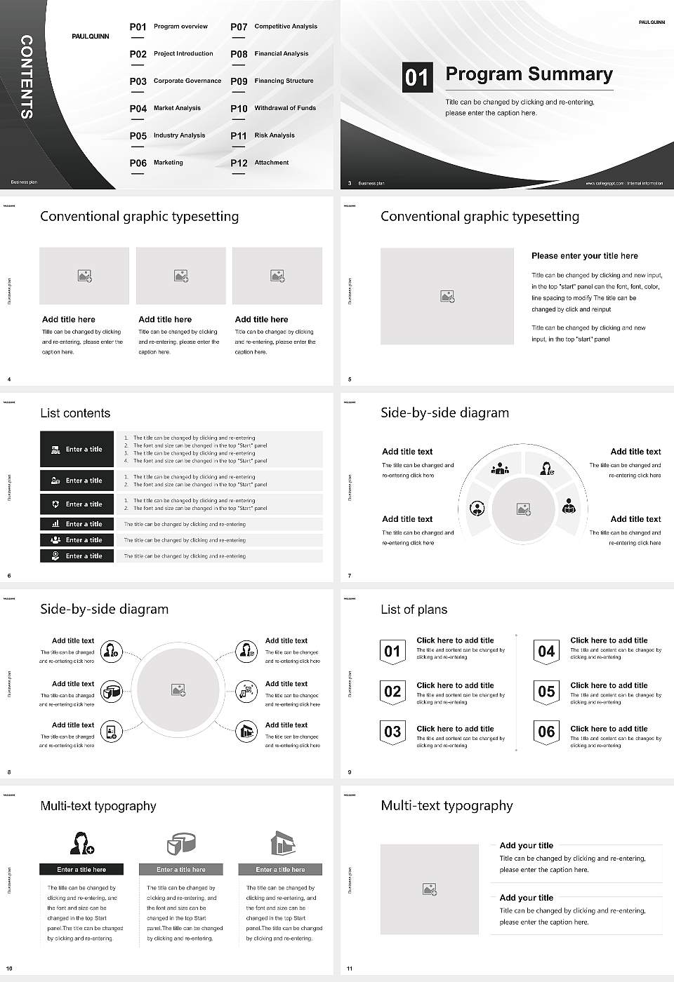 Paul Quinn College Competition/Entrepreneurship Contest PPT Template16:9 ratio PPT effect preview image2