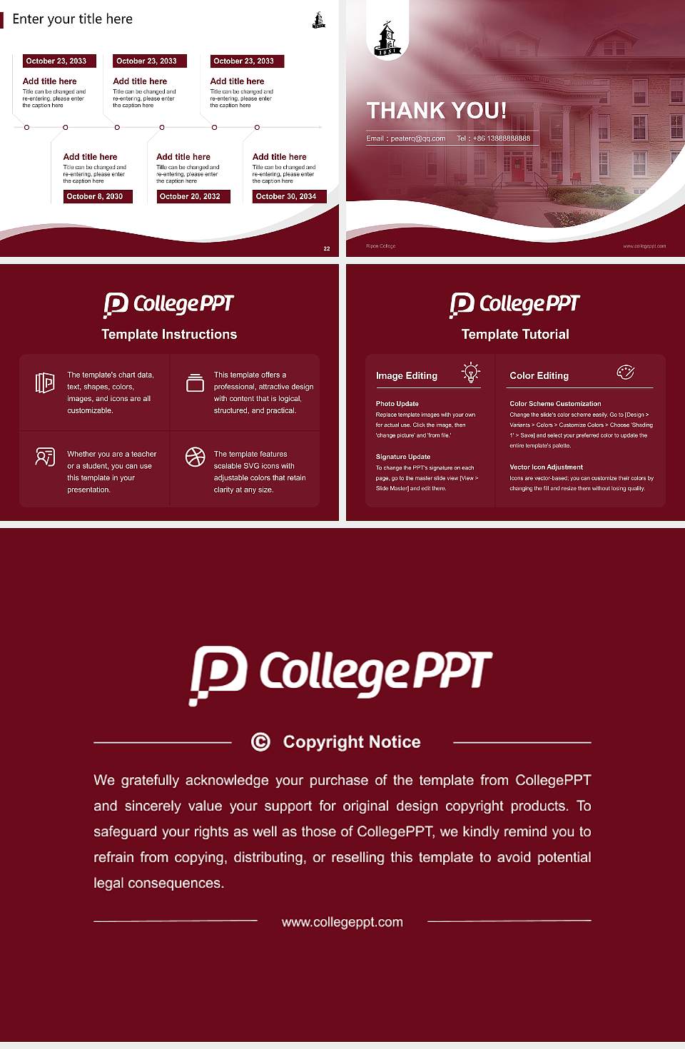 Ripon College Lecture Sharing and Networking Event PPT Template4:3 ratio PPT effect preview image4