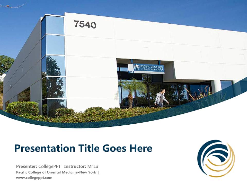 Pacific College of Oriental Medicine-New York Course/Courseware Creation PPT Template4:3 ratio PPT effect preview image5
