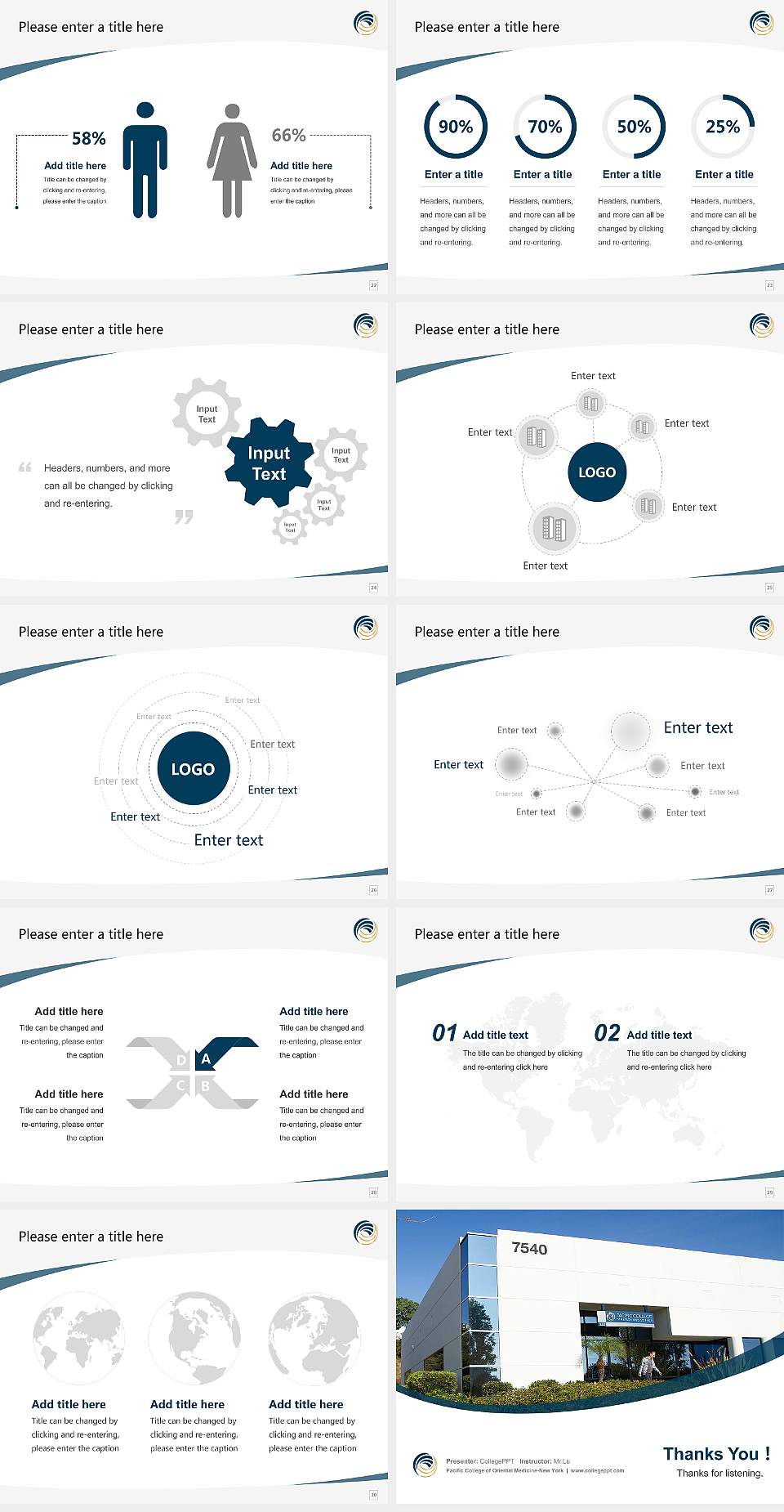 Pacific College of Oriental Medicine-New York Course/Courseware Creation PPT Template4:3 ratio PPT effect preview image4