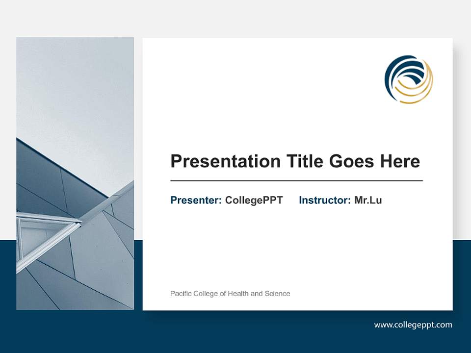 Pacific College of Health and Science General Purpose PPT Template4:3 ratio PPT effect preview image6