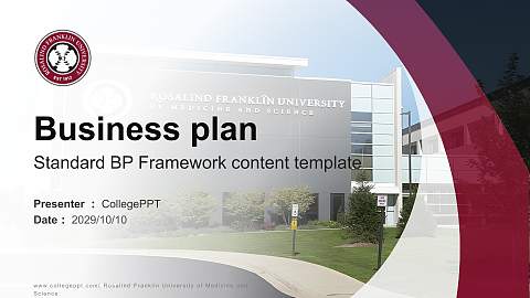 Rosalind Franklin University of Medicine and Science Competition/Entrepreneurship Contest PPT Template