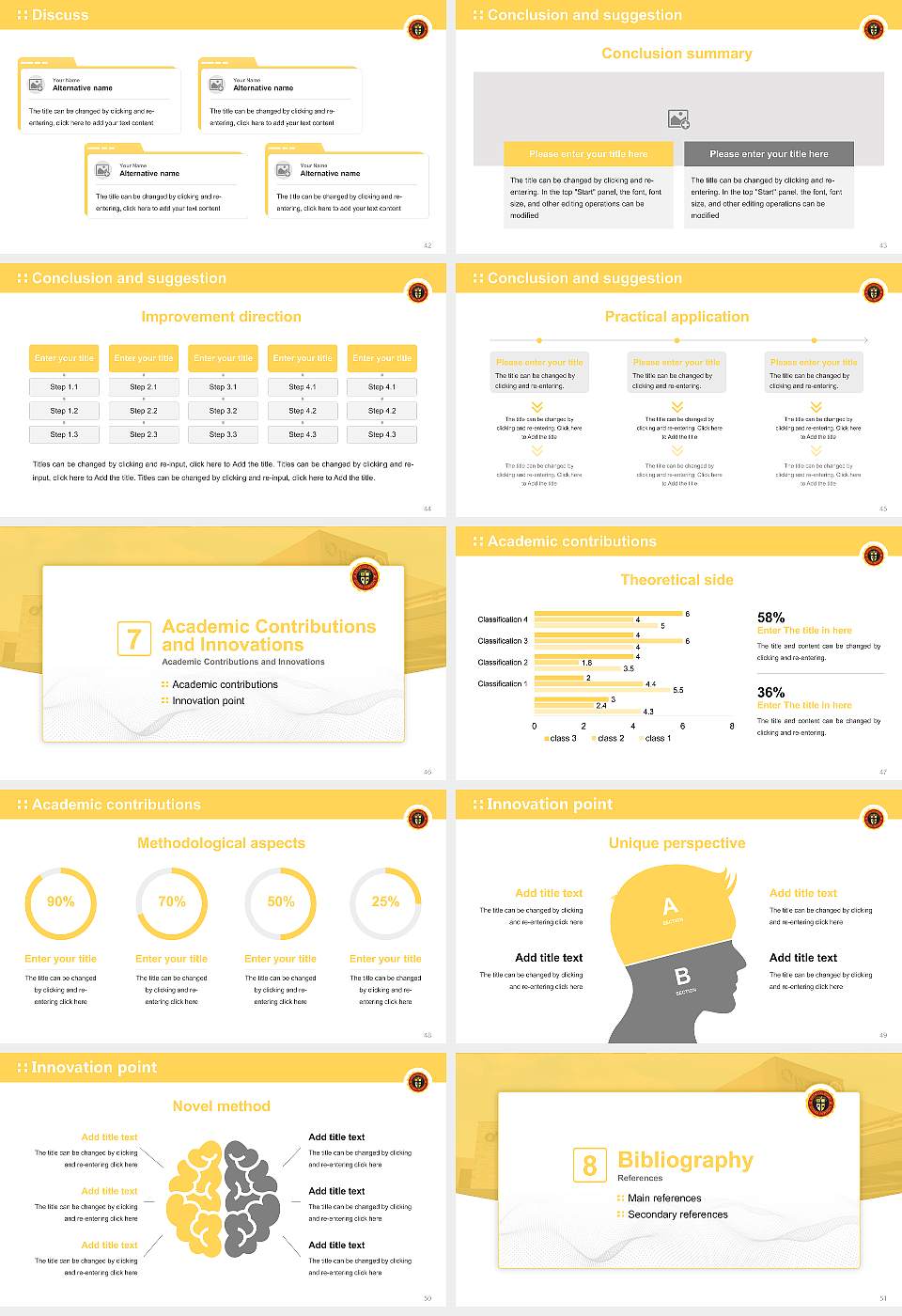 Ottawa University-Online Graduation Thesis Defense PPT Template16:9 ratio PPT effect preview image6