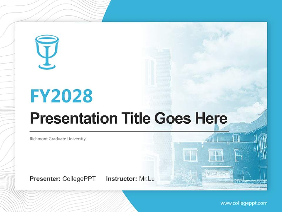 Richmont Graduate University Academic Presentation/Research Findings Report PPT Template4:3 ratio PPT effect preview image5