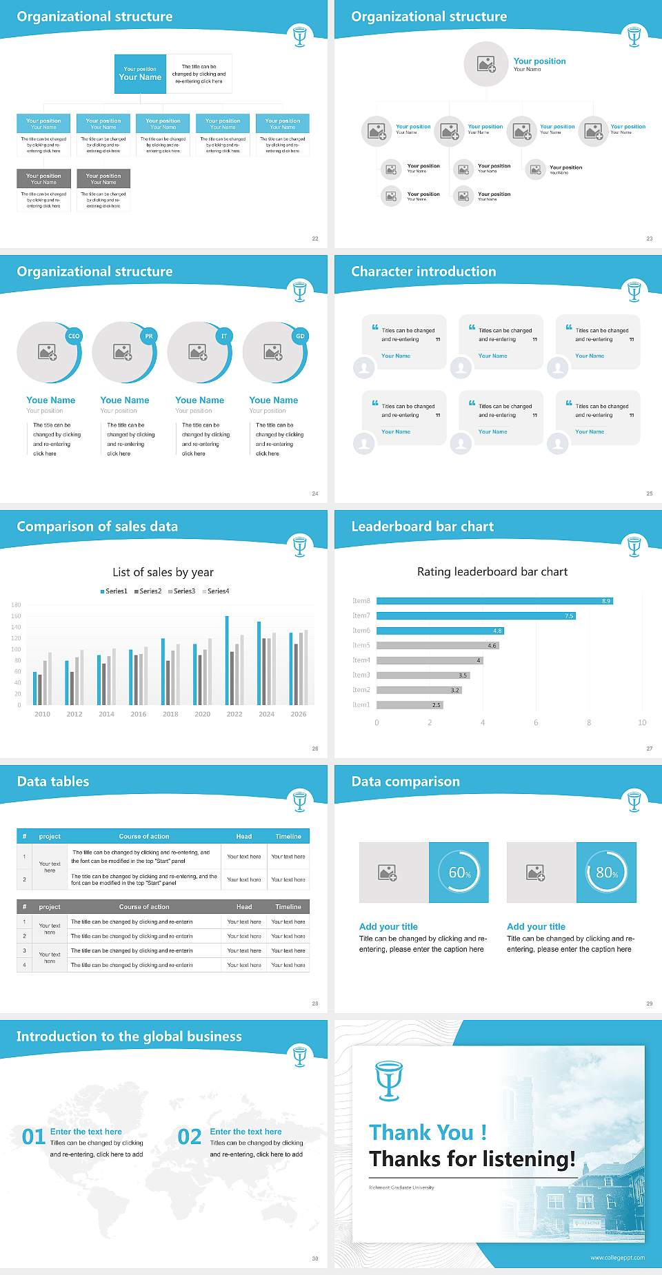 Richmont Graduate University Academic Presentation/Research Findings Report PPT Template4:3 ratio PPT effect preview image4