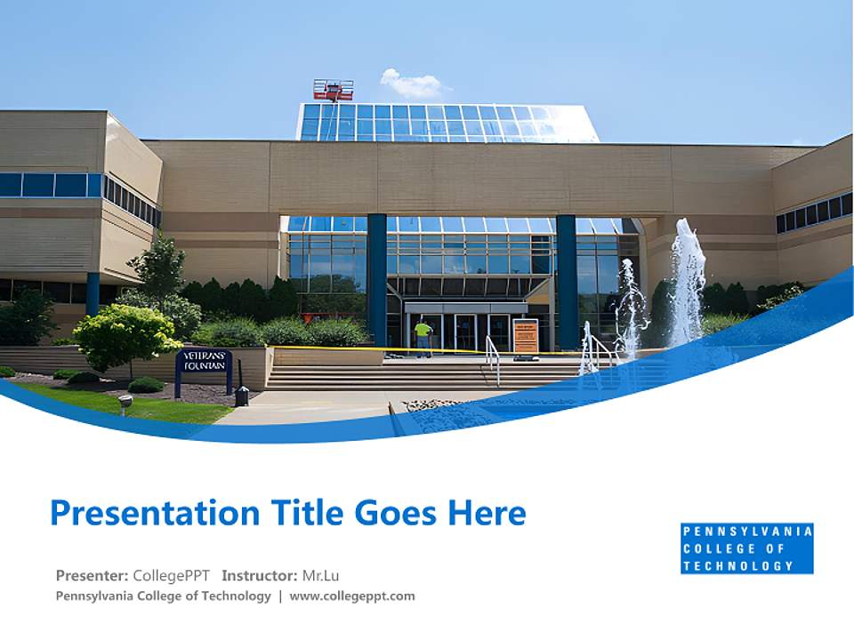 Pennsylvania College of Technology Course/Courseware Creation PPT Template4:3 ratio PPT effect preview image5