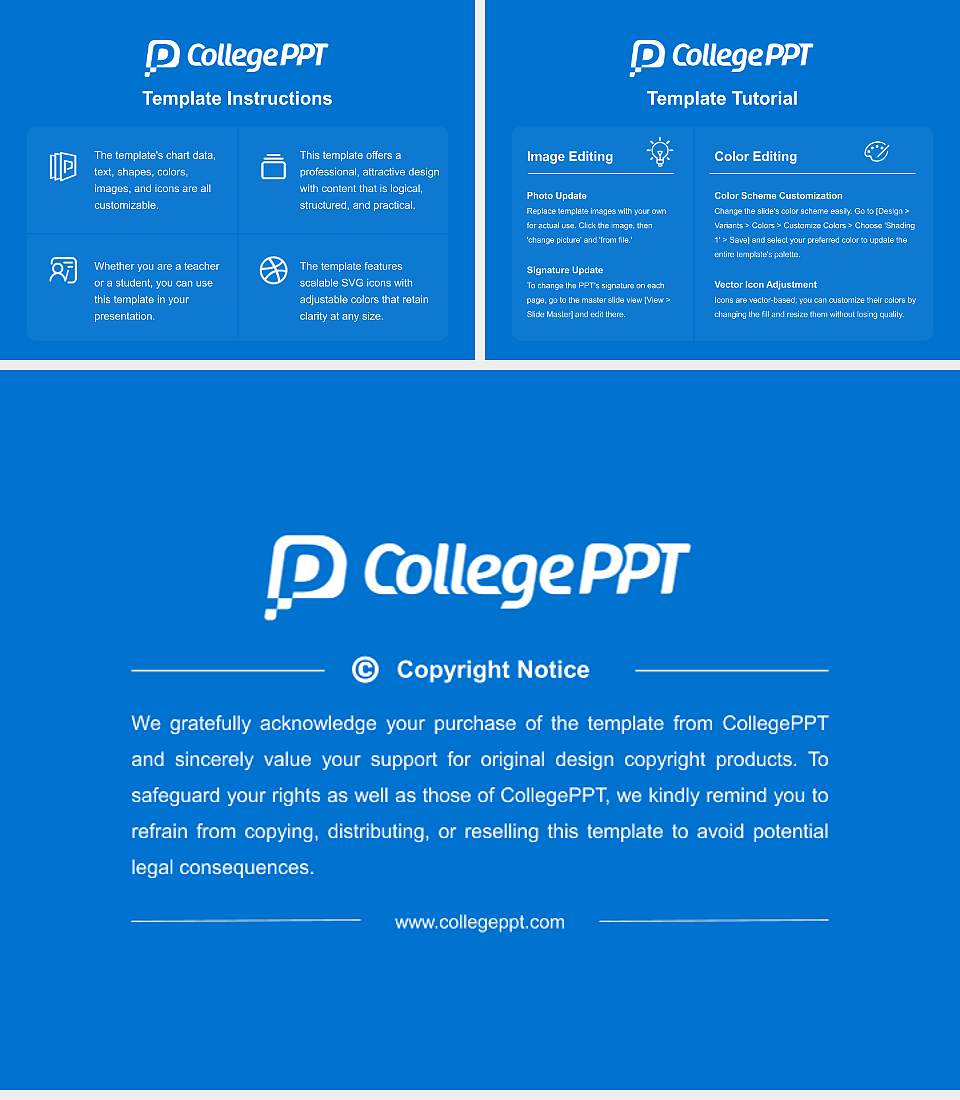Pennsylvania College of Technology Course/Courseware Creation PPT Template4:3 ratio PPT effect preview image5