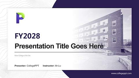 Paier College of Art Inc Academic Presentation/Research Findings Report PPT Template