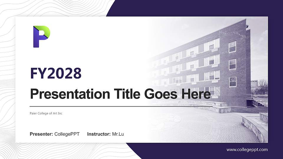 Paier College of Art Inc Academic Presentation/Research Findings Report PPT Template16:9 ratio PPT effect preview image