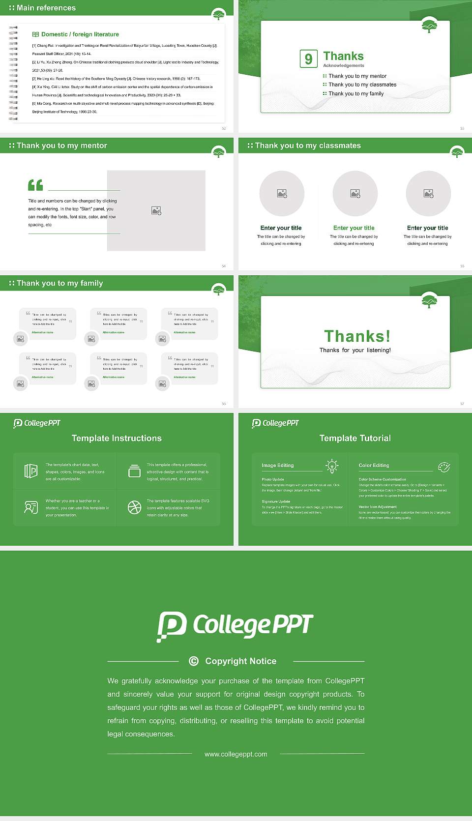 Pacific Oaks College Graduation Thesis Defense PPT Template16:9 ratio PPT effect preview image7