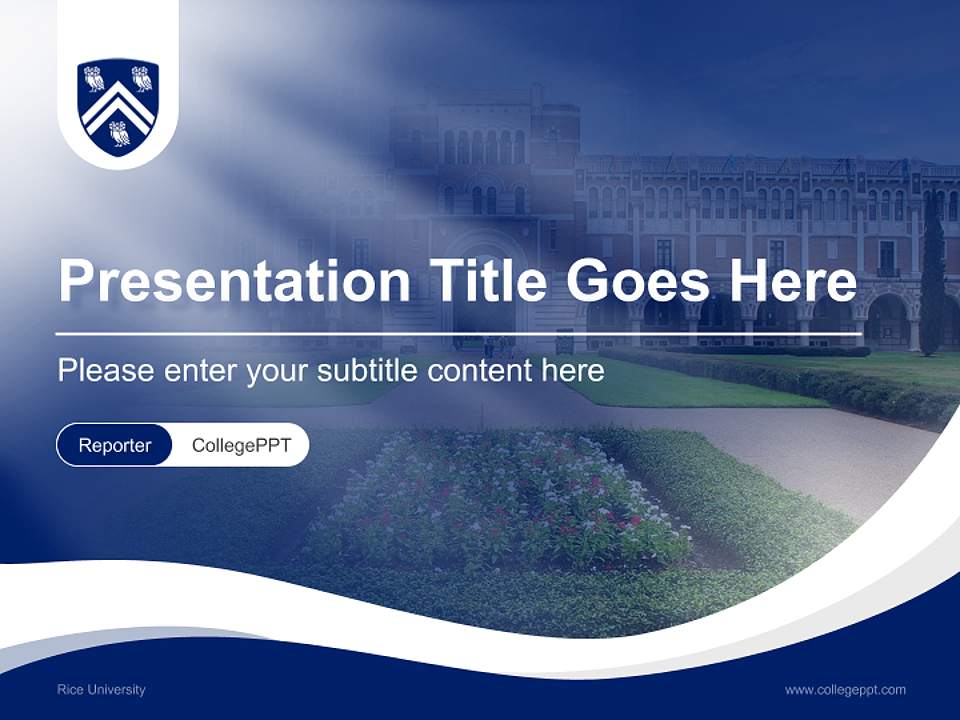 Rice University Lecture Sharing and Networking Event PPT Template4:3 ratio PPT effect preview image4