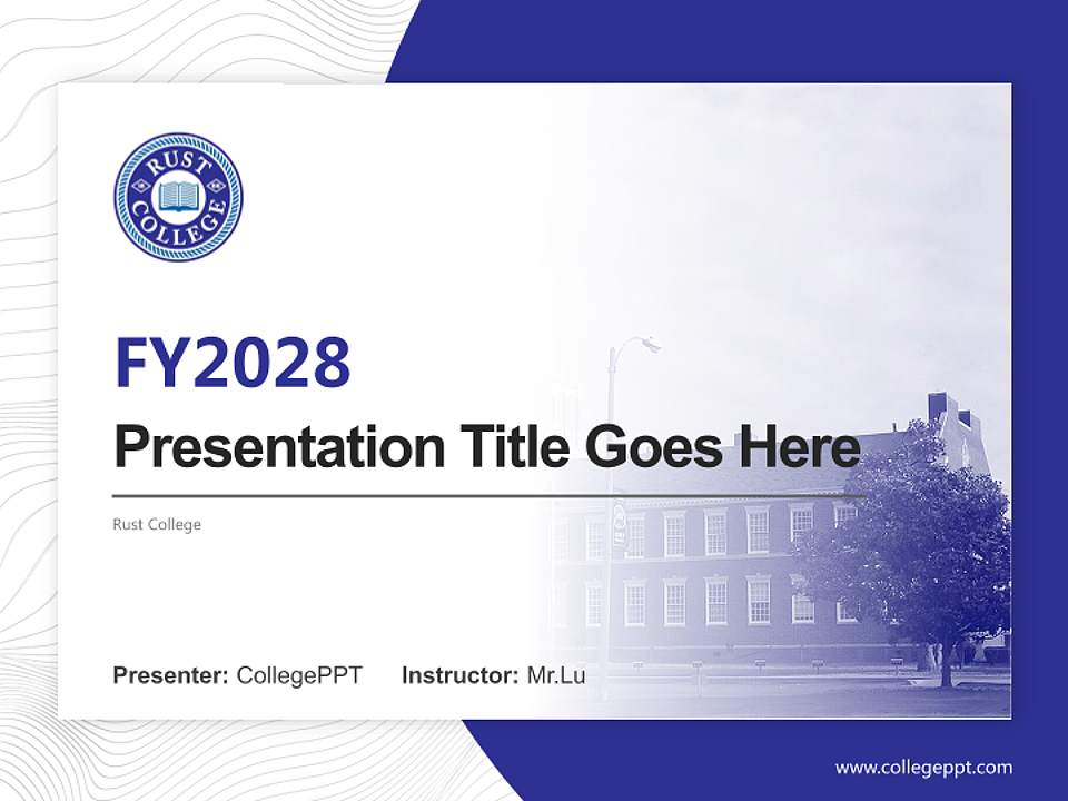 Rust College Academic Presentation/Research Findings Report PPT Template4:3 ratio PPT effect preview image5