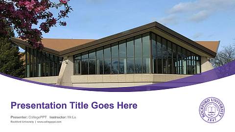 Rockford University Course/Courseware Creation PPT Template