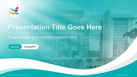 Ringling College of Art and Design Lecture Sharing and Networking Event PPT Template