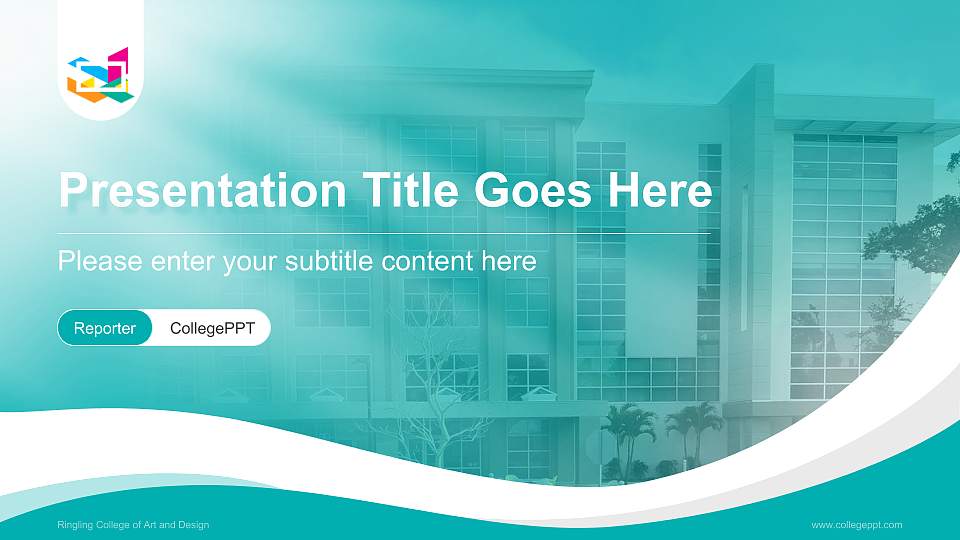 Ringling College of Art and Design Lecture Sharing and Networking Event PPT Template16:9 ratio PPT effect preview image