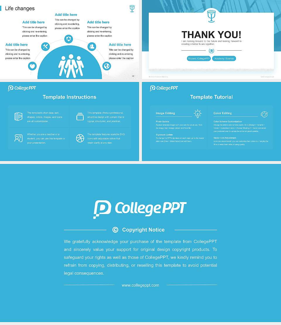 Richmont Graduate University National Scholarship Defense PPT Template16:9 ratio PPT effect preview image4