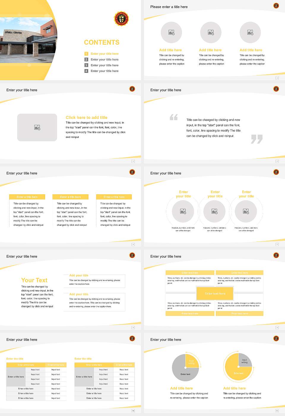 Ottawa University-Online Course/Courseware Creation PPT Template16:9 ratio PPT effect preview image2