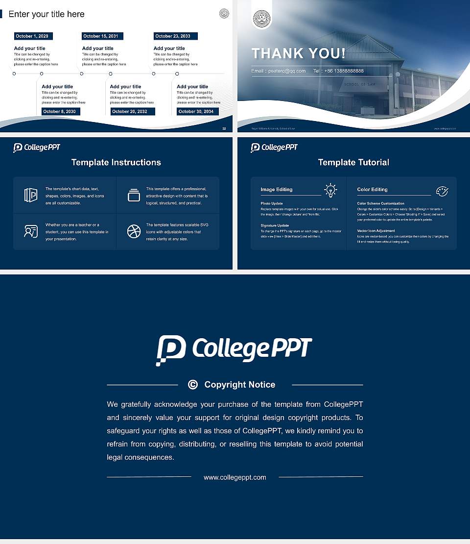 Roger Williams University School of Law Lecture Sharing and Networking Event PPT Template16:9 ratio PPT effect preview image4