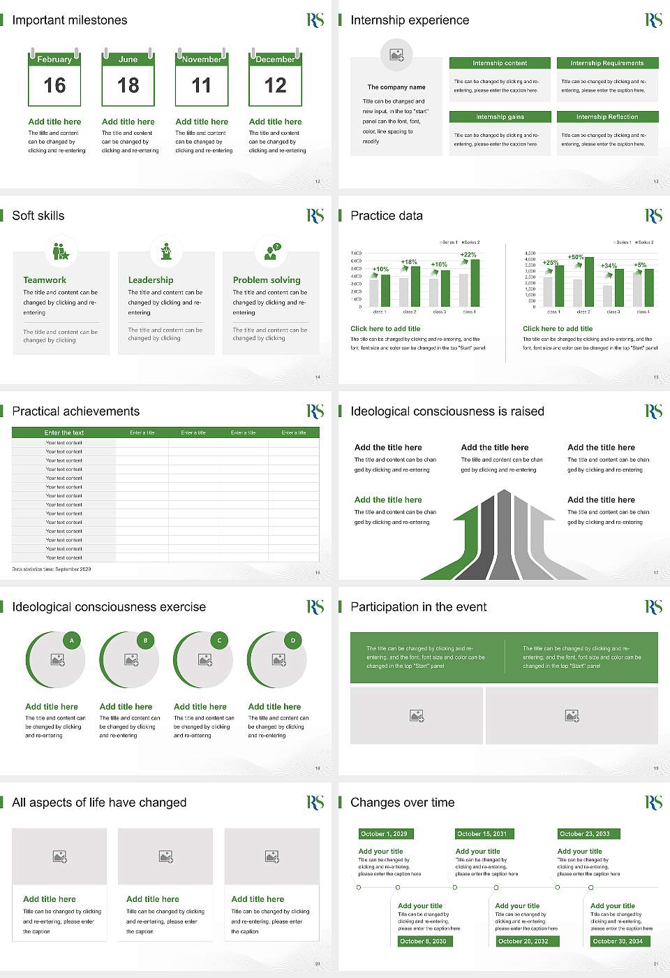 Russell Sage College National Scholarship Defense PPT Template16:9 ratio PPT effect preview image3