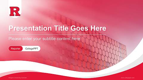 Rutgers University-Camden Lecture Sharing and Networking Event PPT Template
