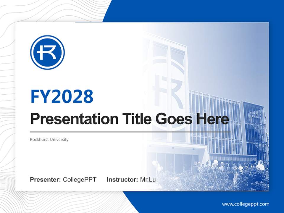Rockhurst University Academic Presentation/Research Findings Report PPT Template4:3 ratio PPT effect preview image5