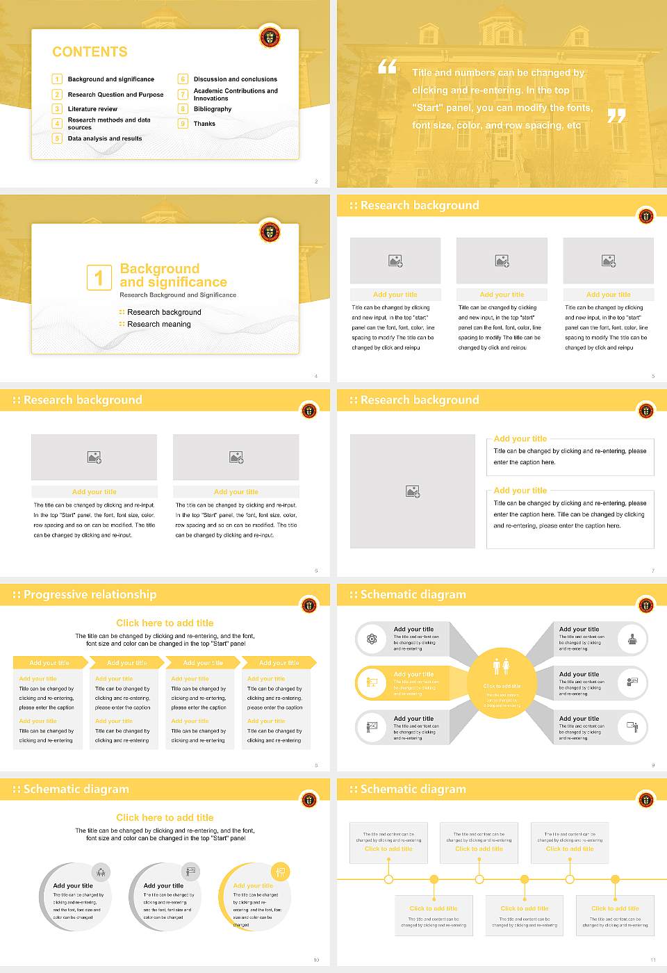 Ottawa University-Kansas City Graduation Thesis Defense PPT Template16:9 ratio PPT effect preview image2