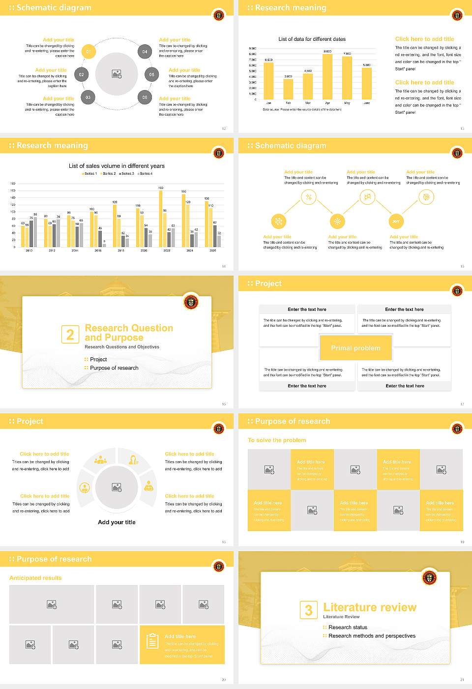 Ottawa University-Kansas City Graduation Thesis Defense PPT Template16:9 ratio PPT effect preview image3