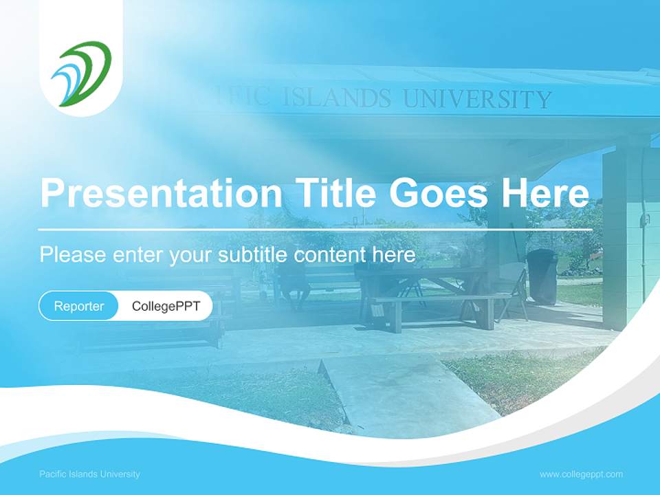 Pacific Islands University Lecture Sharing and Networking Event PPT Template4:3 ratio PPT effect preview image4