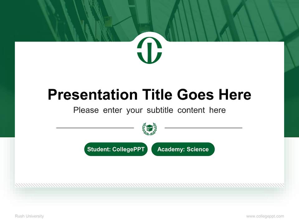 Rush University National Scholarship Defense PPT Template4:3 ratio PPT effect preview image4