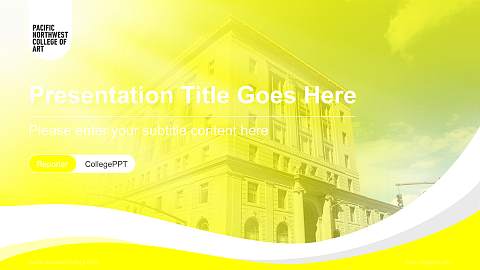 Pacific Northwest College of Art Lecture Sharing and Networking Event PPT Template