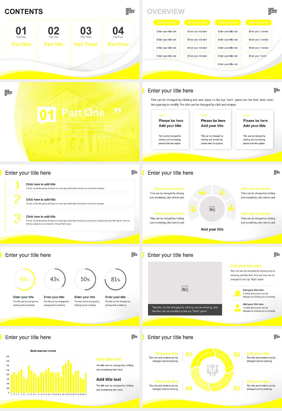 Pacific Northwest College of Art Lecture Sharing and Networking Event PPT Template16:9 ratio PPT effect preview image2